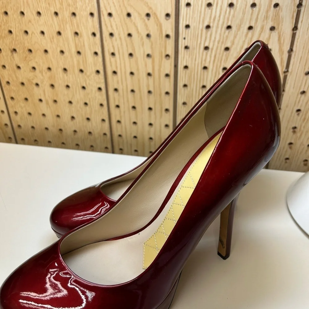 Joan & David Burgundy Stiletto Heels size 10M